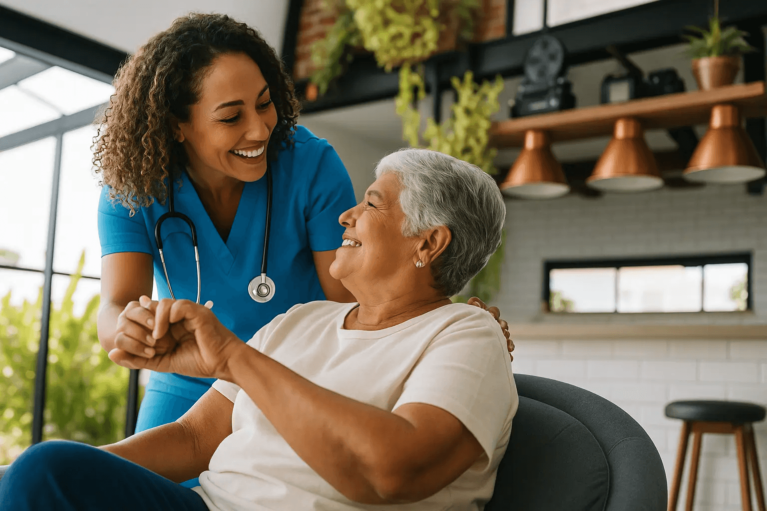 Compassionate home care background